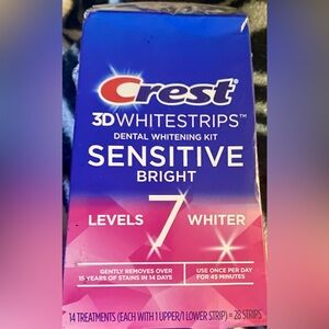 Crest 3D Whitestrips Dental Whitening Kit Sensitive Bright